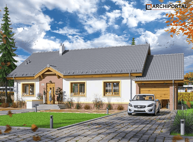 Wizualizacja domu jednorodzinnego Tamina 2