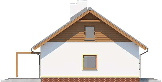 Elewacja lewa domu jednorodzinnego Tamina 3