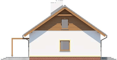 Elewacja lewa domu jednorodzinnego Tamina 3