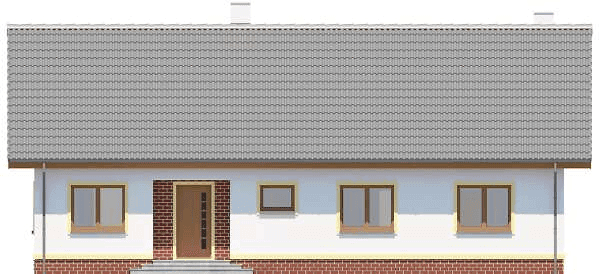 Elewacja frontowa domu jednorodzinnego Tamina 3