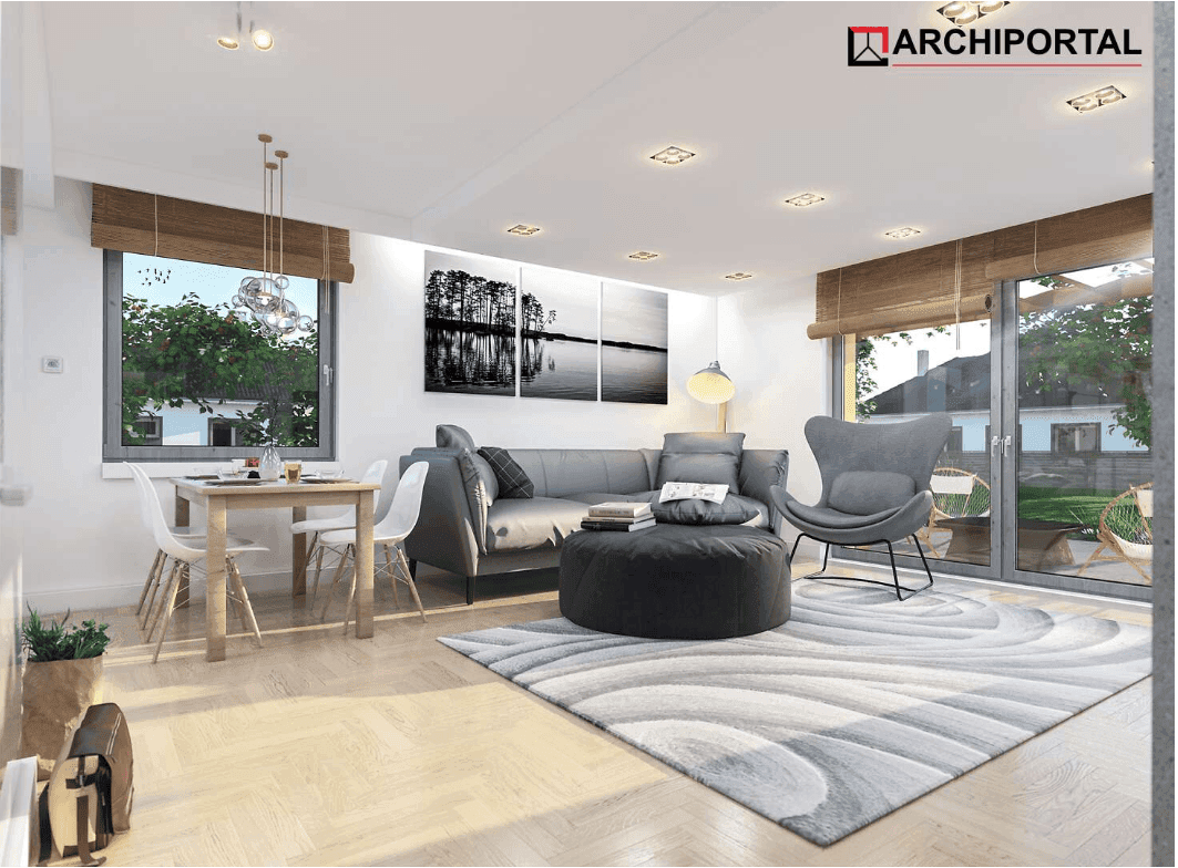 Wizualizacja domu jednorodzinnego Tamina 3