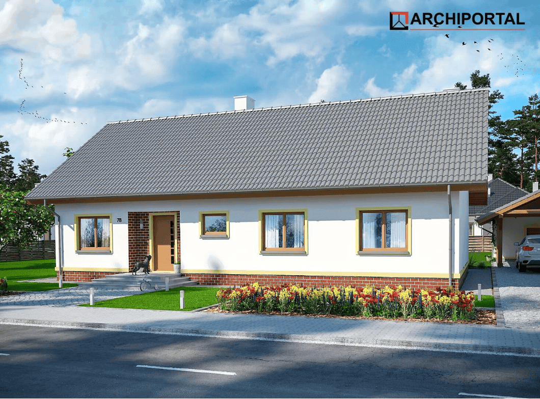 Wizualizacja domu jednorodzinnego Tamina 3