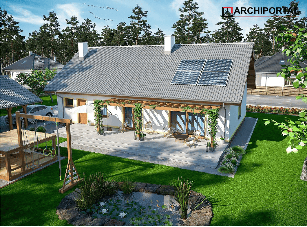 Wizualizacja domu jednorodzinnego Tamina 3