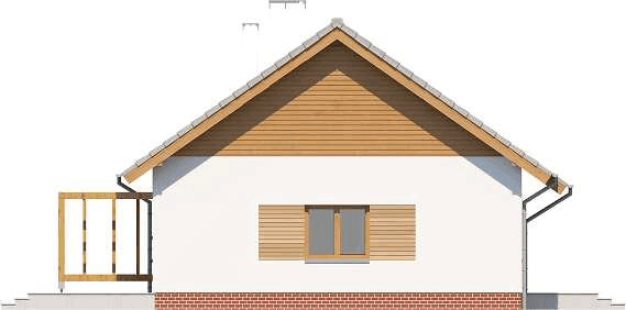 Elewacja lewa domu jednorodzinnego Tamina 4