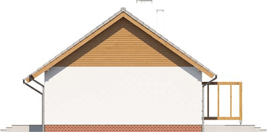 Elewacja prawa domu jednorodzinnego Tamina 4