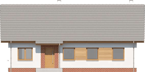 Elewacja frontowa domu jednorodzinnego Tamina 4