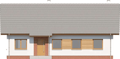 Elewacja frontowa domu jednorodzinnego Tamina 4