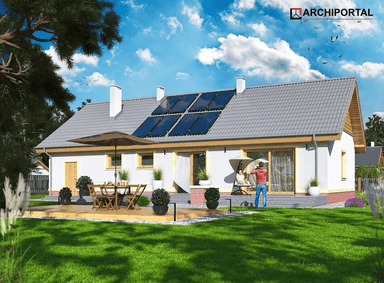 Wizualizacja domu jednorodzinnego Tamina mała PS 2