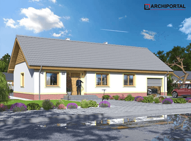 Wizualizacja domu jednorodzinnego Tamina mała PS 2