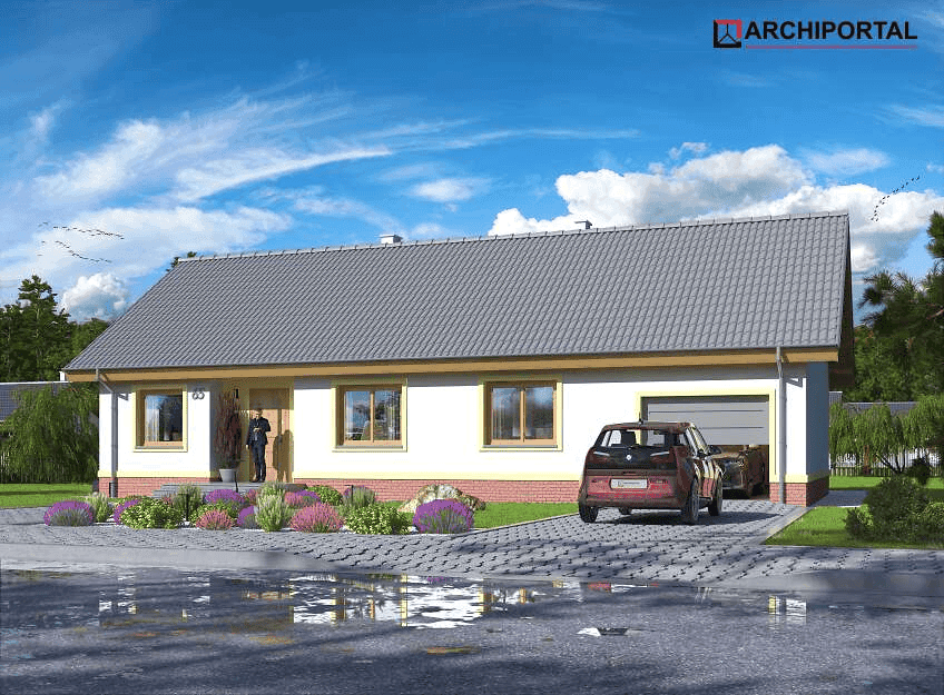 Wizualizacja domu jednorodzinnego Tamina mała PS 2