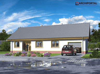 Wizualizacja domu jednorodzinnego Tamina mała PS 2