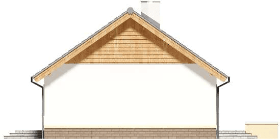 Elewacja prawa domu jednorodzinnego Tamina mała PS