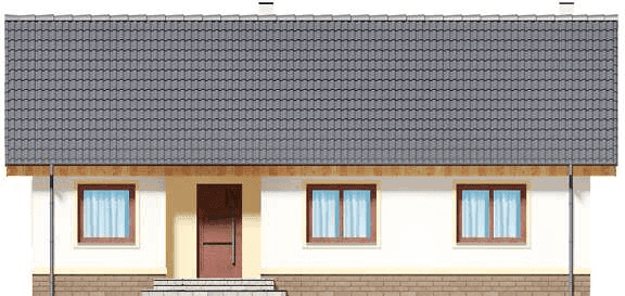 Elewacja frontowa domu jednorodzinnego Tamina mała PS