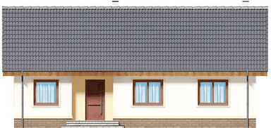 Elewacja frontowa domu jednorodzinnego Tamina mała PS