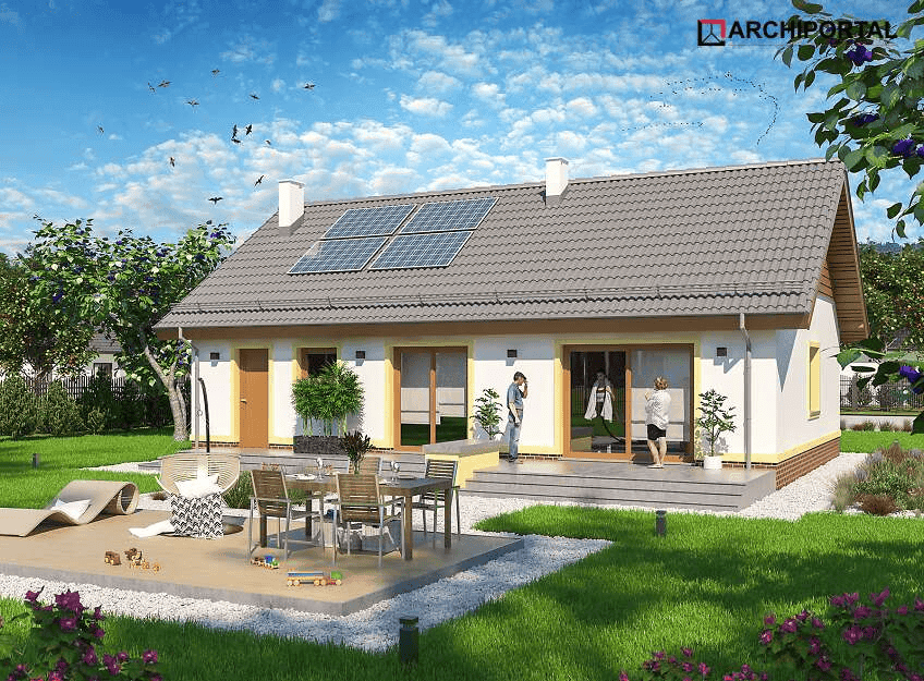 Wizualizacja domu jednorodzinnego Tamina mała PS