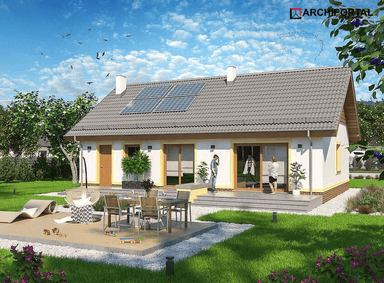 Wizualizacja domu jednorodzinnego Tamina mała PS