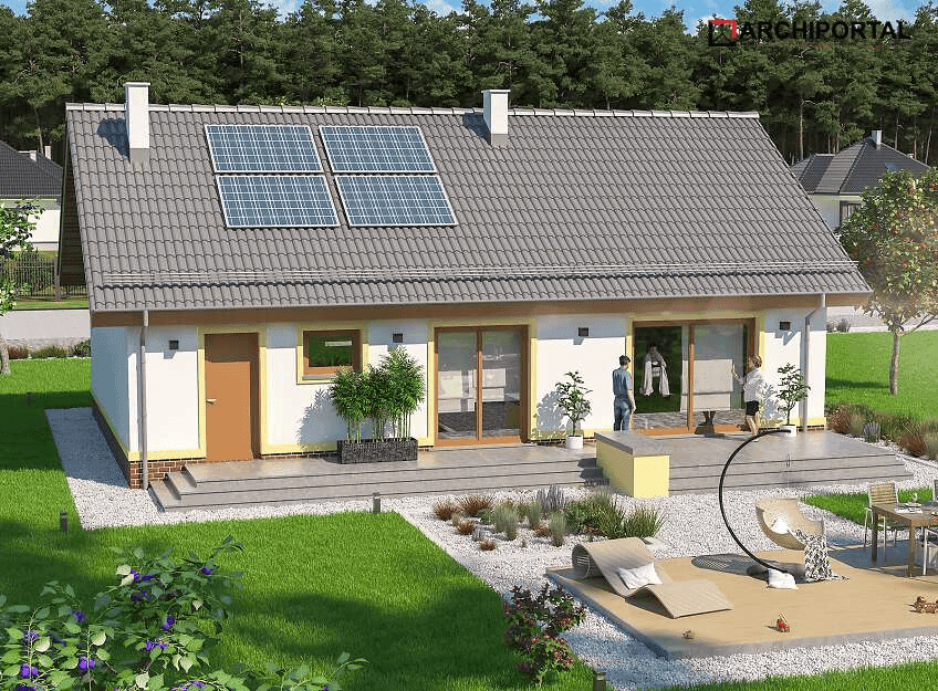 Wizualizacja domu jednorodzinnego Tamina mała PS