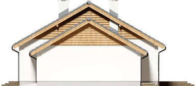 Elewacja prawa domu jednorodzinnego Tanis 2