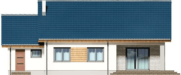 Elewacja tylna domu jednorodzinnego Tanis 2