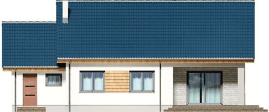 Elewacja tylna domu jednorodzinnego Tanis 2