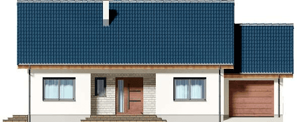 Elewacja frontowa domu jednorodzinnego Tanis 2