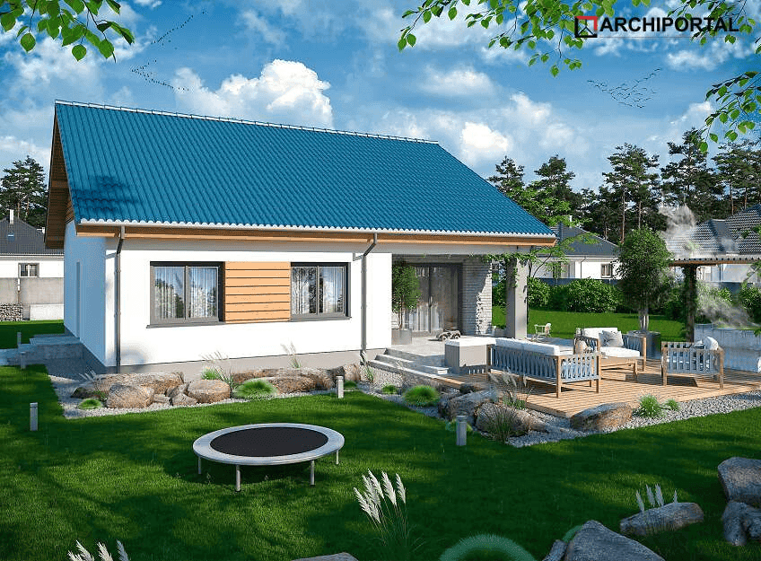 Wizualizacja domu jednorodzinnego Tanis