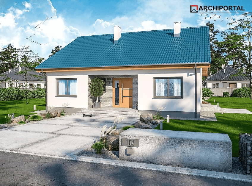 Wizualizacja domu jednorodzinnego Tanis