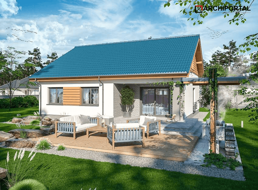 Wizualizacja domu jednorodzinnego Tanis