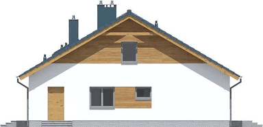 Elewacja prawa domu jednorodzinnego Tanis 3