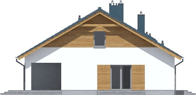 Elewacja lewa domu jednorodzinnego Tanis 3