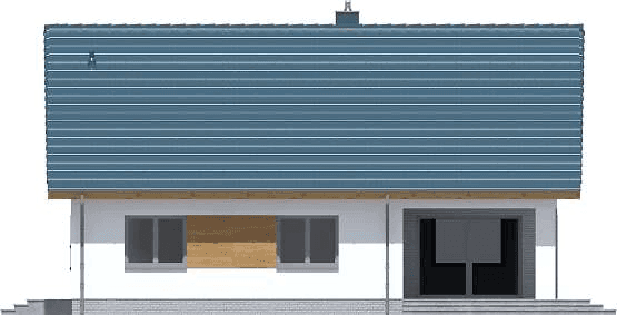 Elewacja lewa domu jednorodzinnego Tanis 3