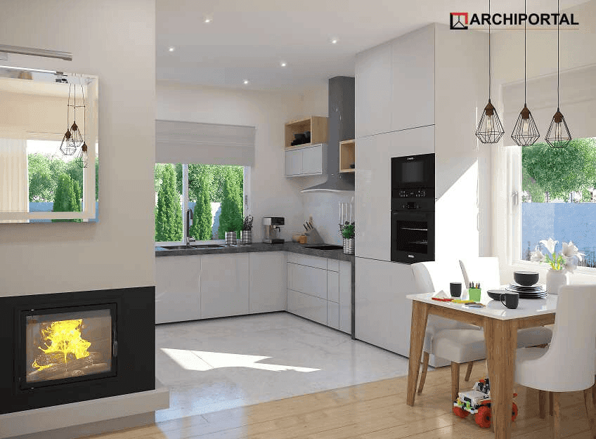 Wizualizacja domu jednorodzinnego Tebe