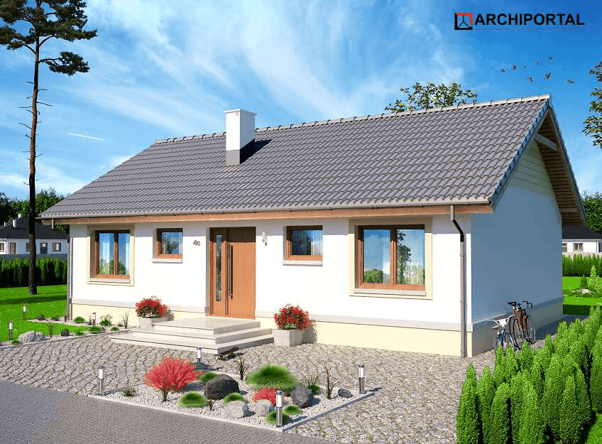 Wizualizacja domu jednorodzinnego Tebe