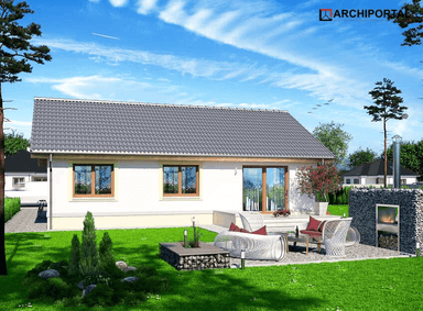 Wizualizacja domu jednorodzinnego Tebe