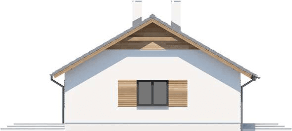 Elewacja lewa domu jednorodzinnego Tebe 3