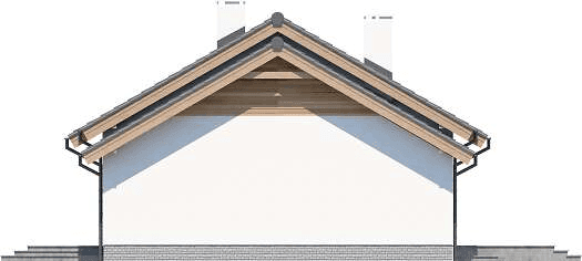 Elewacja prawa domu jednorodzinnego Tebe 3 G1