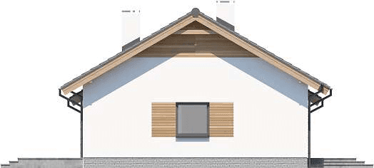 Elewacja lewa domu jednorodzinnego Tebe 3 G1
