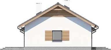 Elewacja lewa domu jednorodzinnego Tebe 3 G1