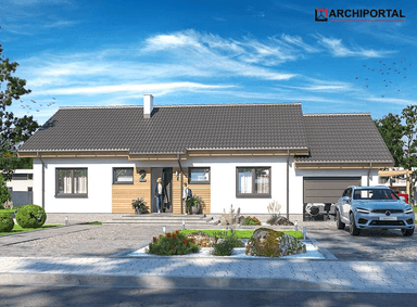 Wizualizacja domu jednorodzinnego Tebe 3 G1