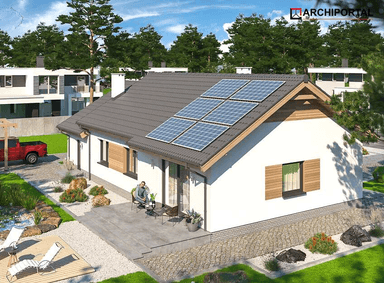 Wizualizacja domu jednorodzinnego Tebe 3 G1