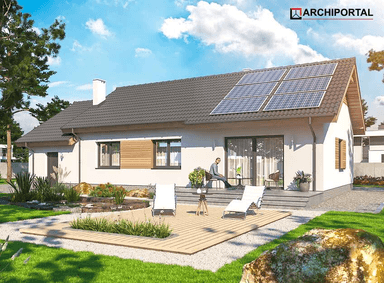 Wizualizacja domu jednorodzinnego Tebe 3 G1