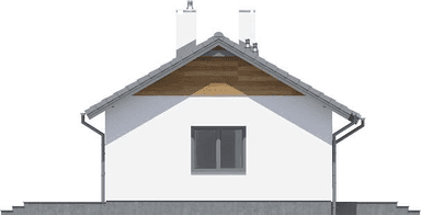Elewacja lewa domu jednorodzinnego Tebe mini