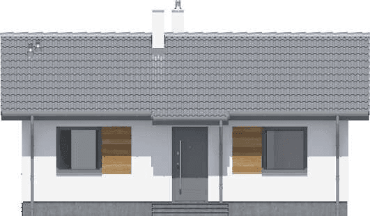 Elewacja frontowa domu jednorodzinnego Tebe mini