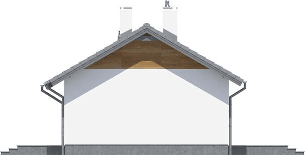 Elewacja prawa domu jednorodzinnego Tebe mini