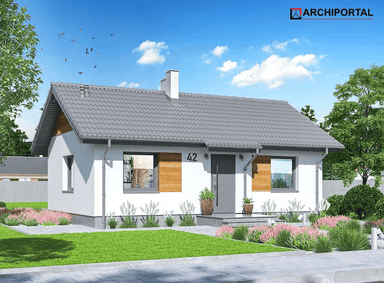 Wizualizacja domu jednorodzinnego Tebe mini