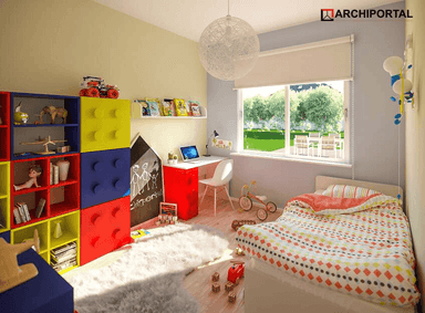 Wizualizacja domu jednorodzinnego Tebe paliwo stałe