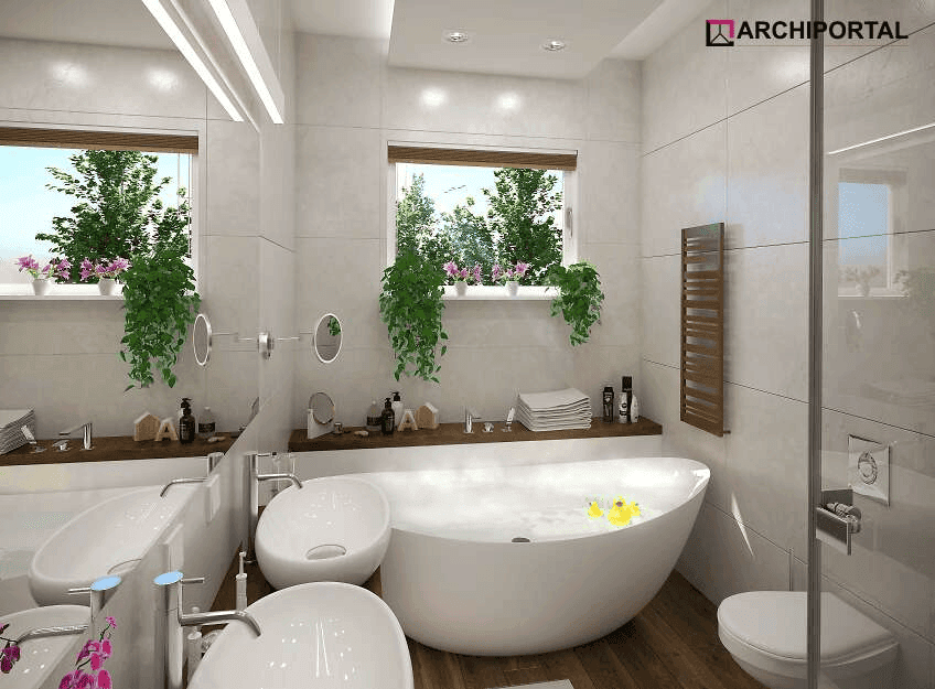 Wizualizacja domu jednorodzinnego Tebe paliwo stałe