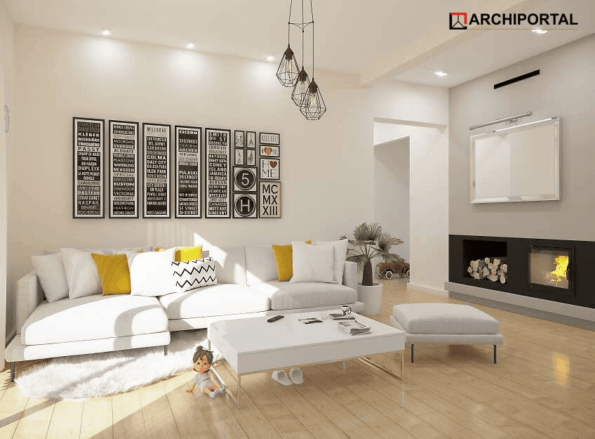 Wizualizacja domu jednorodzinnego Tebe paliwo stałe