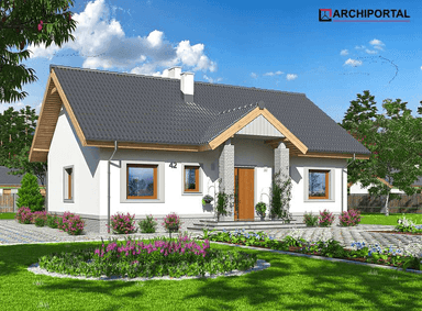 Wizualizacja domu jednorodzinnego Tesla