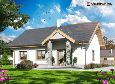 Wizualizacja domu jednorodzinnego Tesla